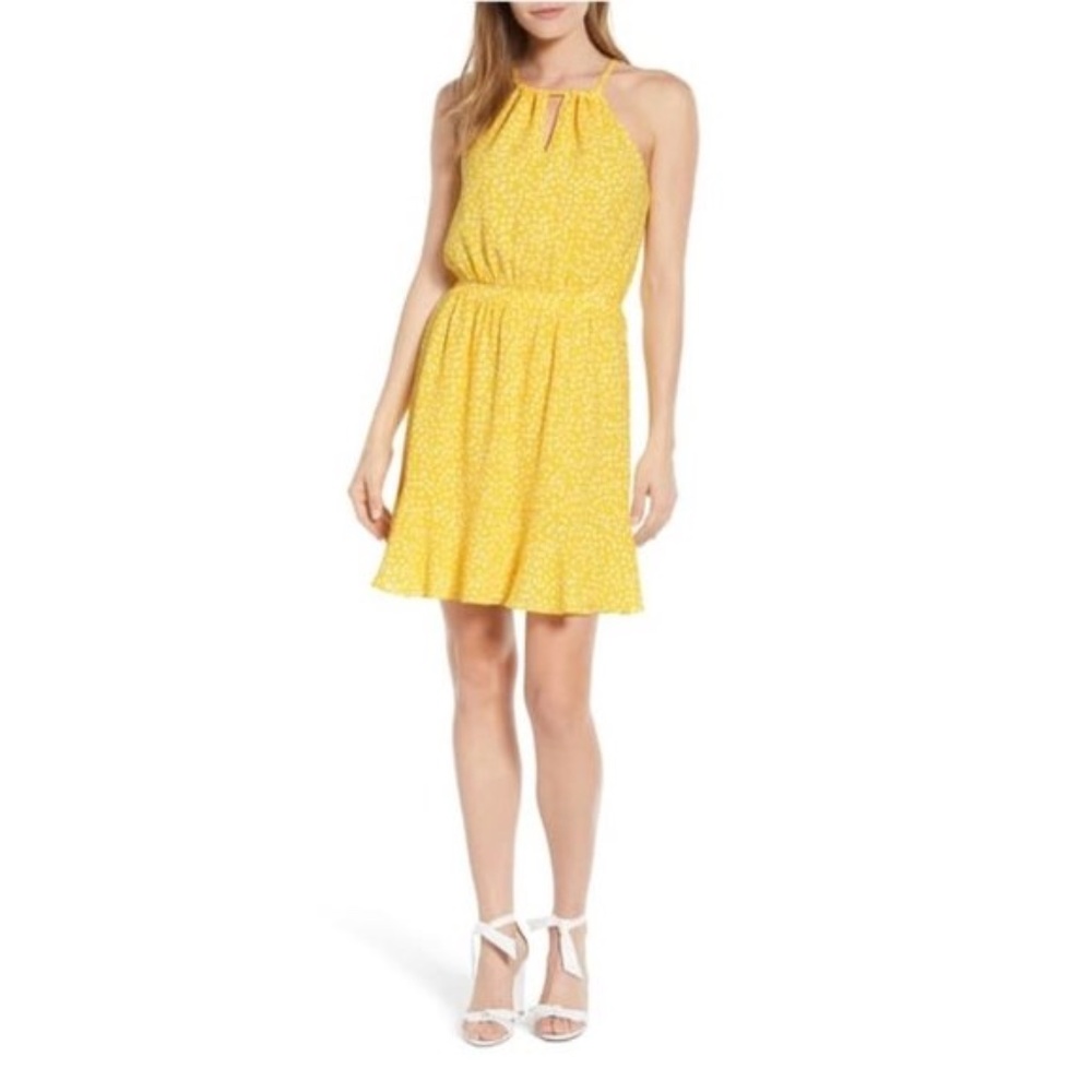 Gibson X Living Calla Keyhole Halter Neck Dress